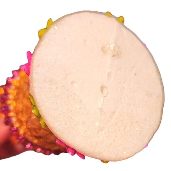 Vintage Handmade Push Pin Christmas Ornament Mid Century Retro Kitsch Hours of W - Picture 9 of 12